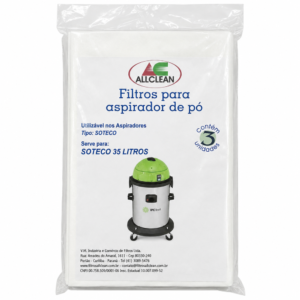 Kit Saco Descartável c/3 para Aspirador de Pó - Modelo Soteco/IPC A-135 (35 LTS)
