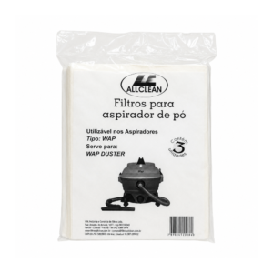 Kit Saco Descartável c/3 para Aspirador de Pó - Modelo WAP Duster