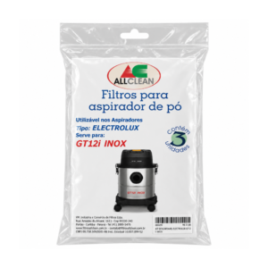 Kit Saco Descartável c/3 para Aspirador de Pó - Modelo Electrolux GT12i Inox